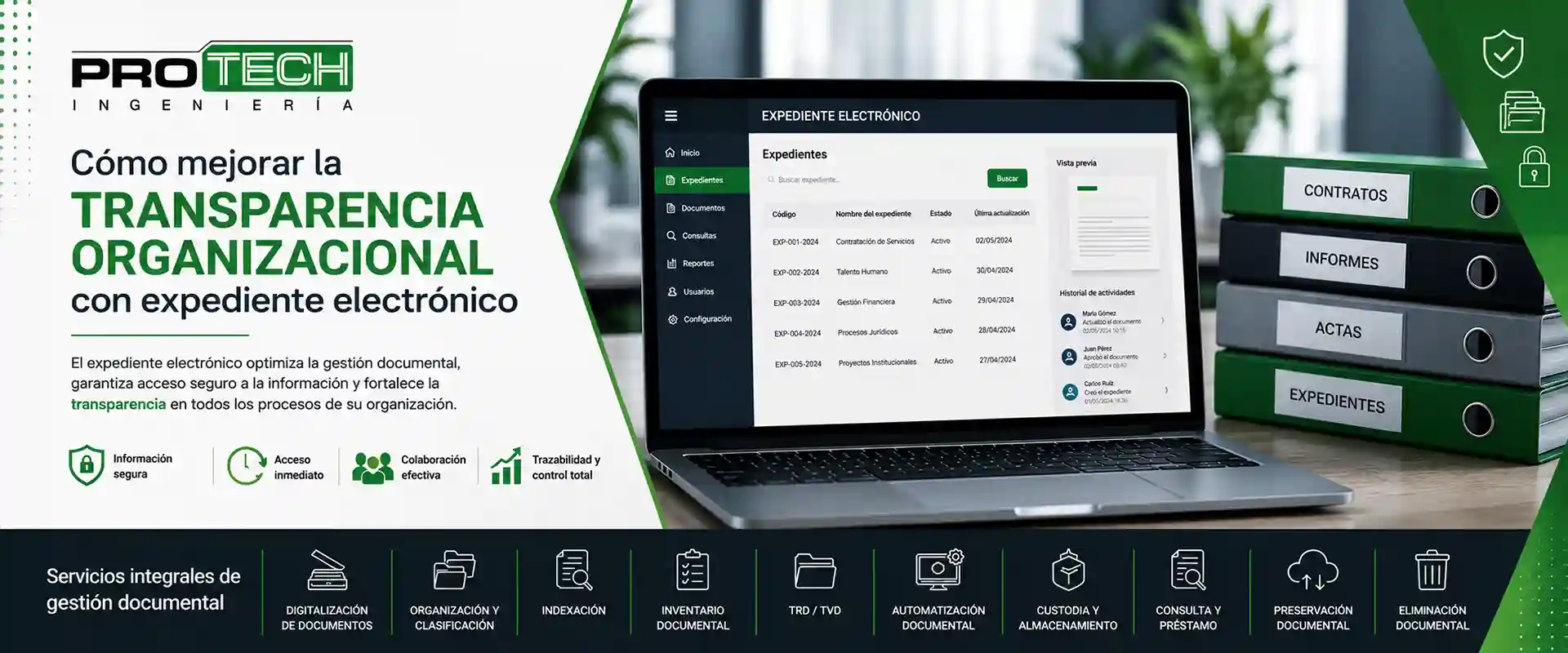 Cómo mejorar la transparencia organizacional con expediente electrónico