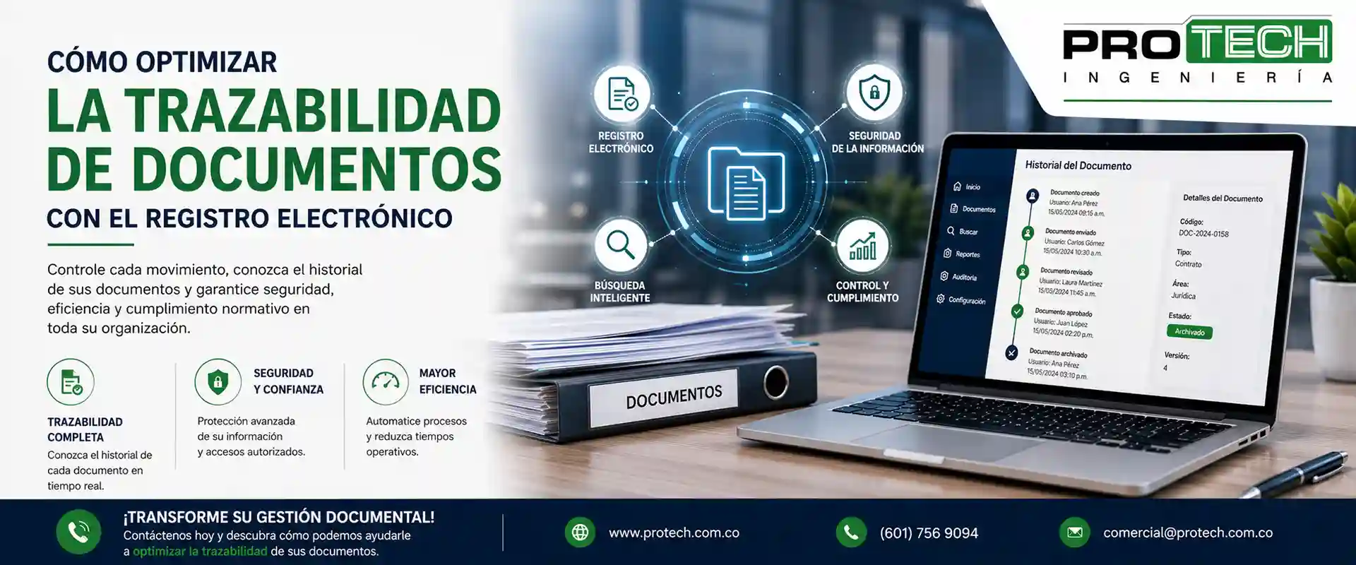 Cómo optimizar la trazabilidad de documentos con el registro electrónico