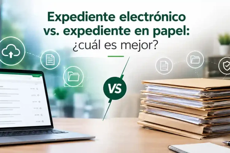 Expediente electrónico vs. expediente en papel